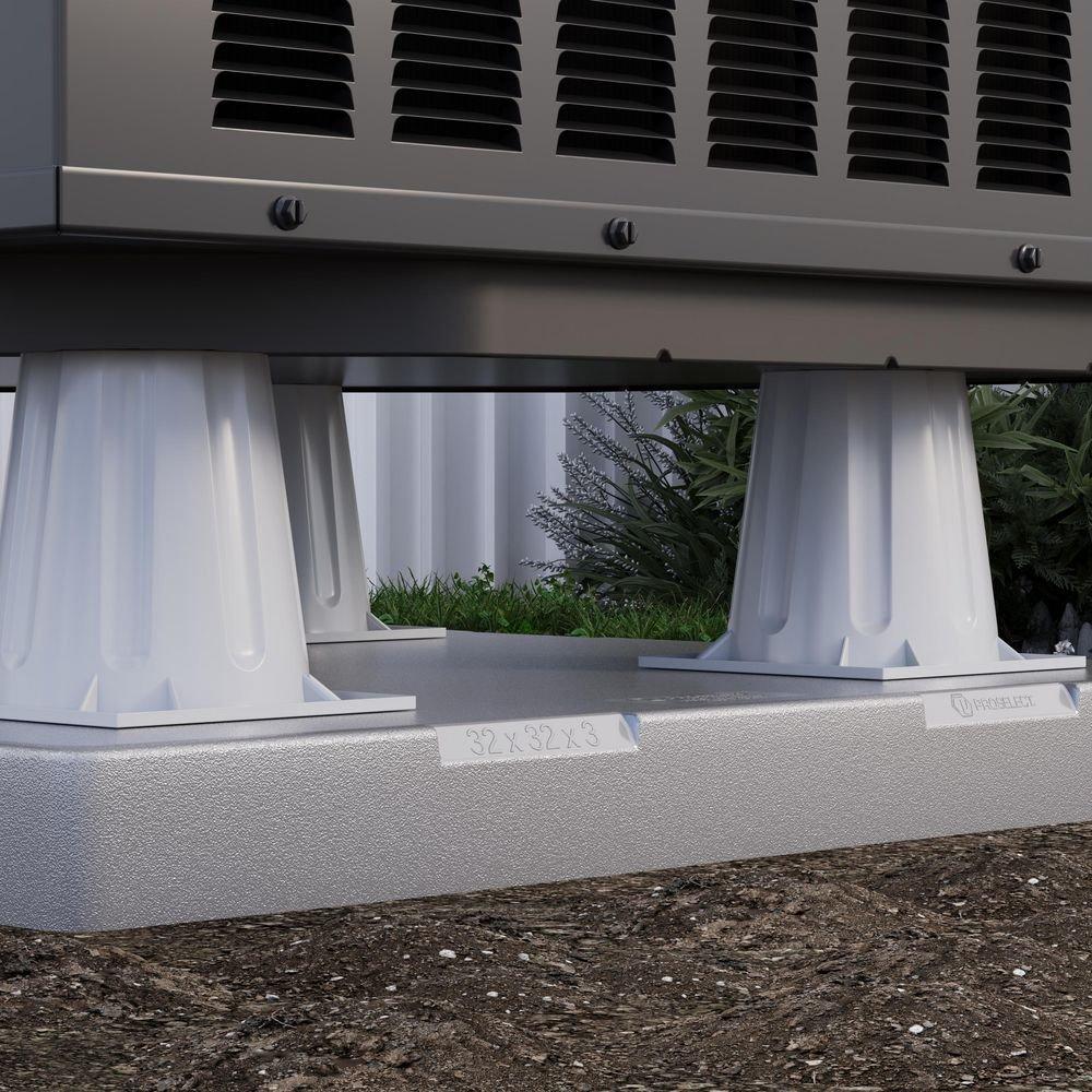 6 in. Heat Pump Riser in Grey 
