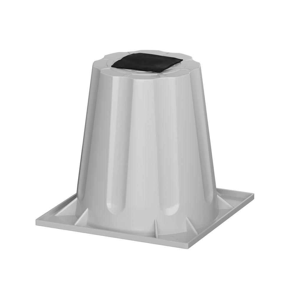6 in. Heat Pump Riser in Grey 