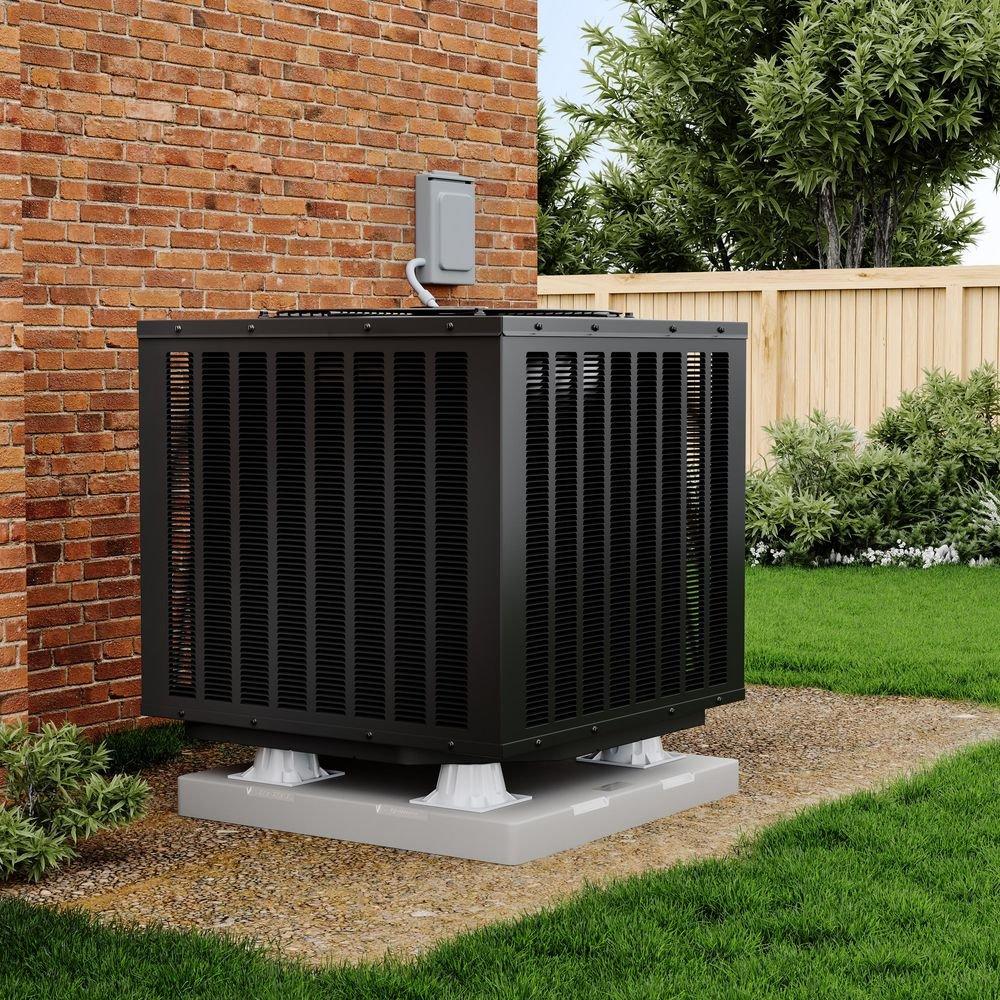 3 in. Heat Pump Riser in Grey 