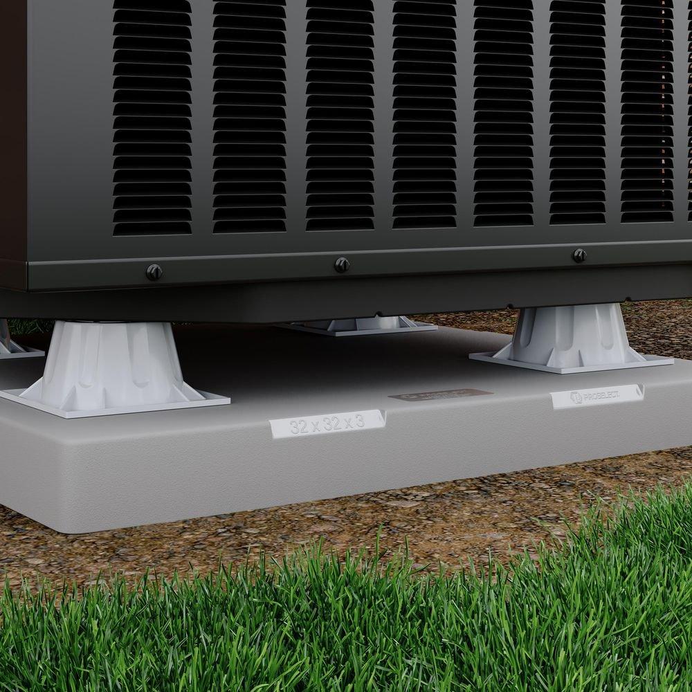 3 in. Heat Pump Riser in Grey 