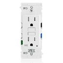 Lever Edge 15A Self Test Tamper-Resistant/Weather-Resistant GFCI in White 