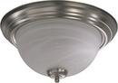 Quorum International Satin Nickel 60 W Incandescent Flush Mount Ceiling Fixture 