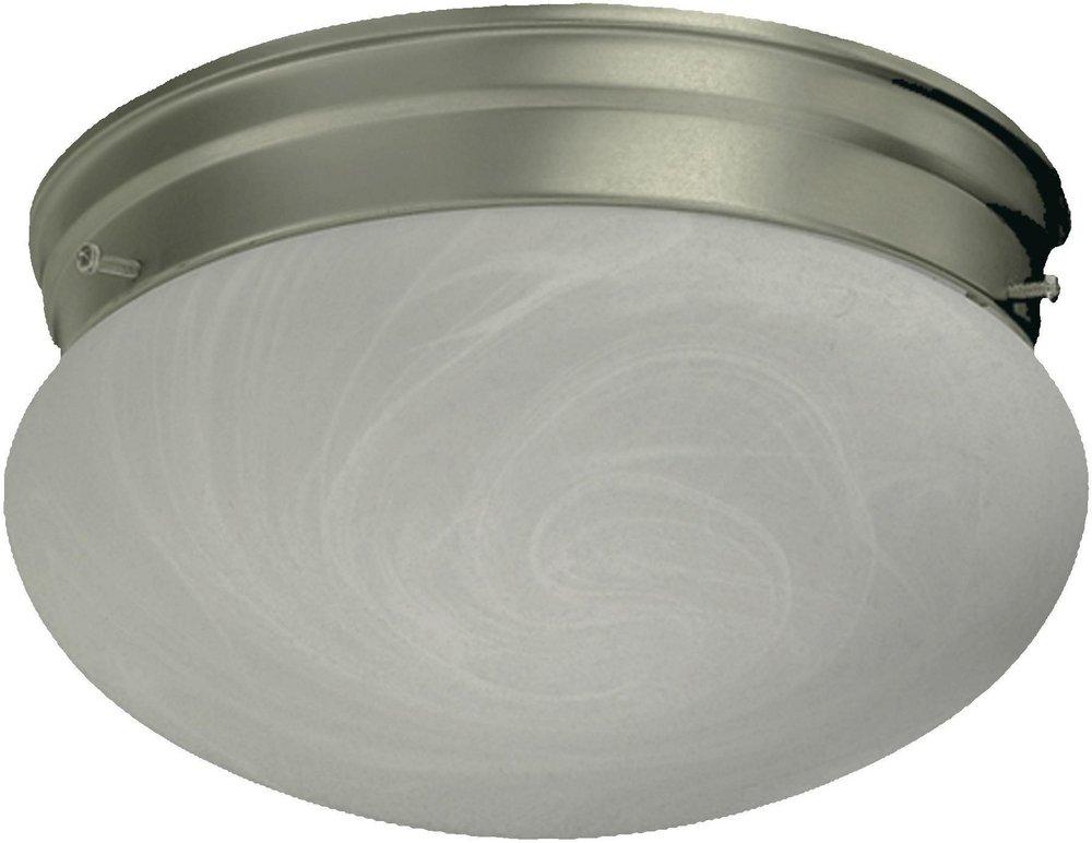 Quorum International Satin Nickel 60 W Incandescent Flush Mount Ceiling Fixture 