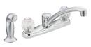Moen Polished Chrome Two Handle Kitchen Faucet 