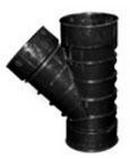 ADS&reg; Black Snap Corrugated HDPE Single Wall Double Wye 