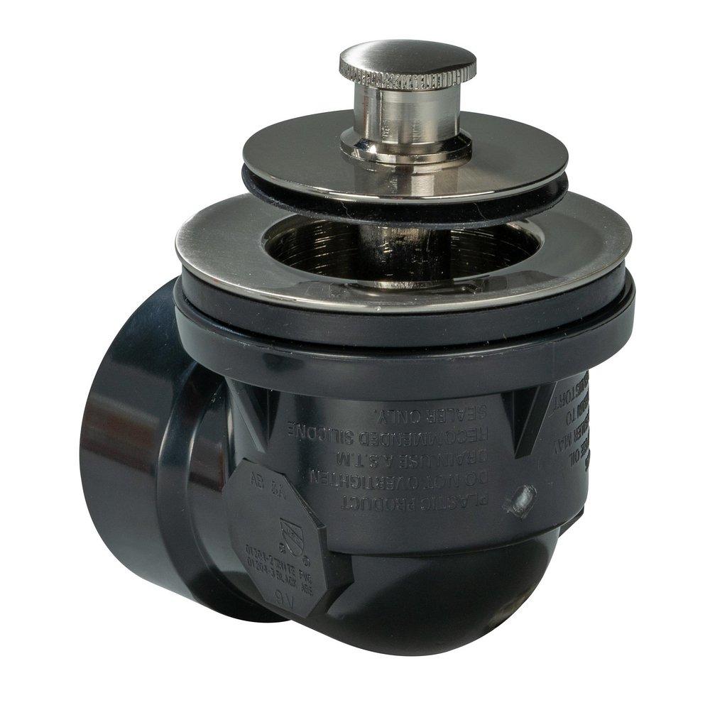 AB & A™ Satin Nickel Plastic Push-Pull Drain 