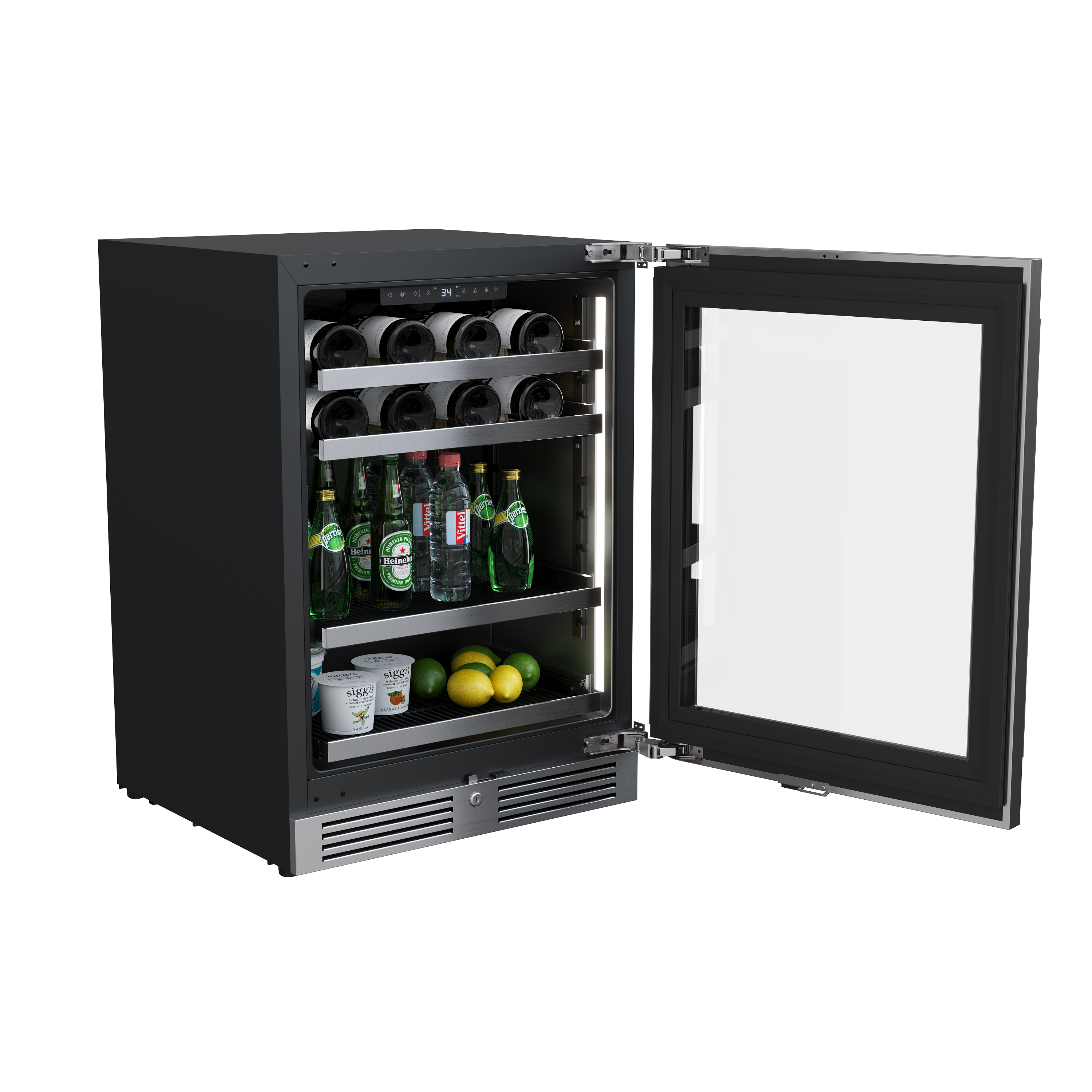 Avallon A2 24 UC Single Zone Wine and Beverage Cooler - Stainless Door 