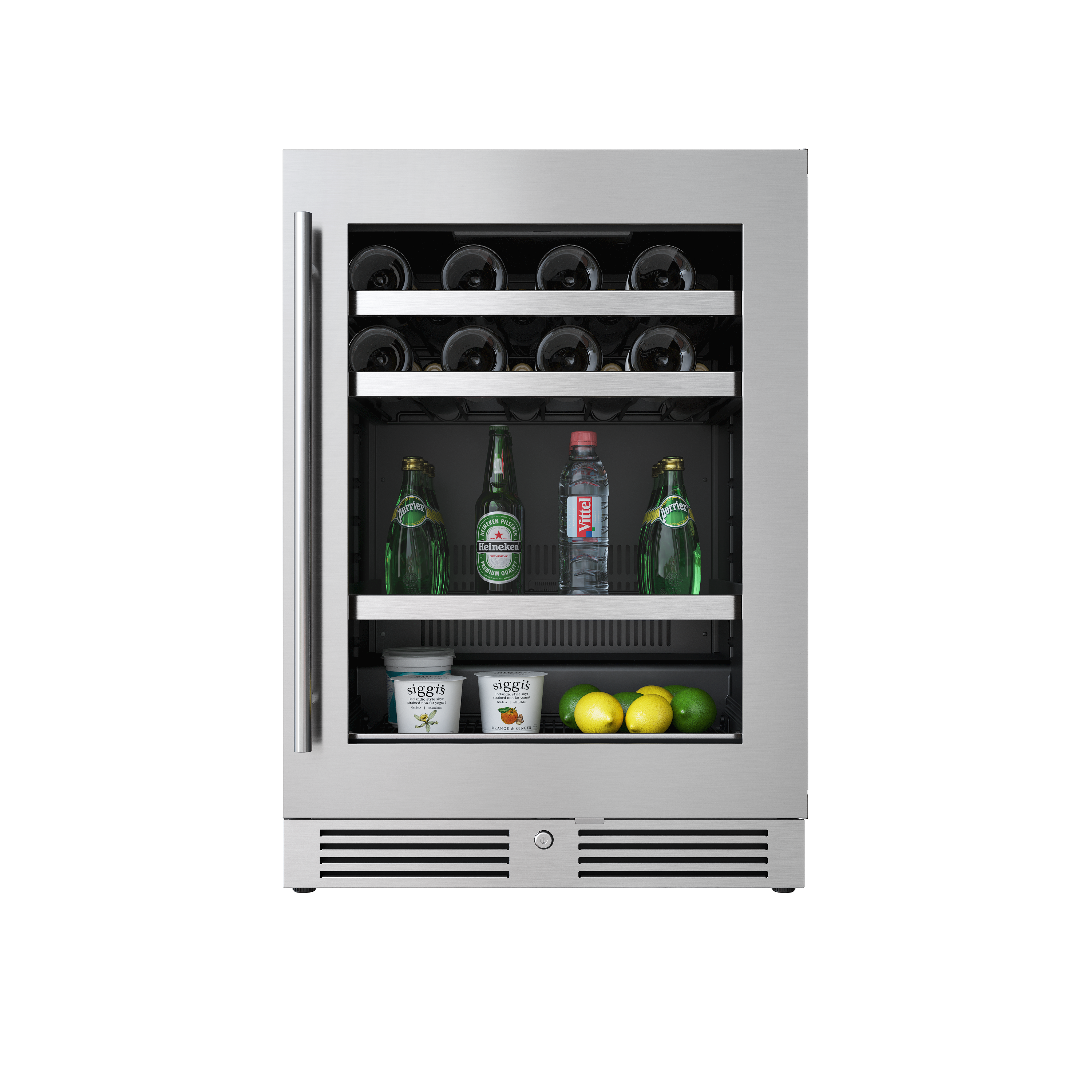 Avallon A2 24 UC Single Zone Wine and Beverage Cooler - Stainless Door 