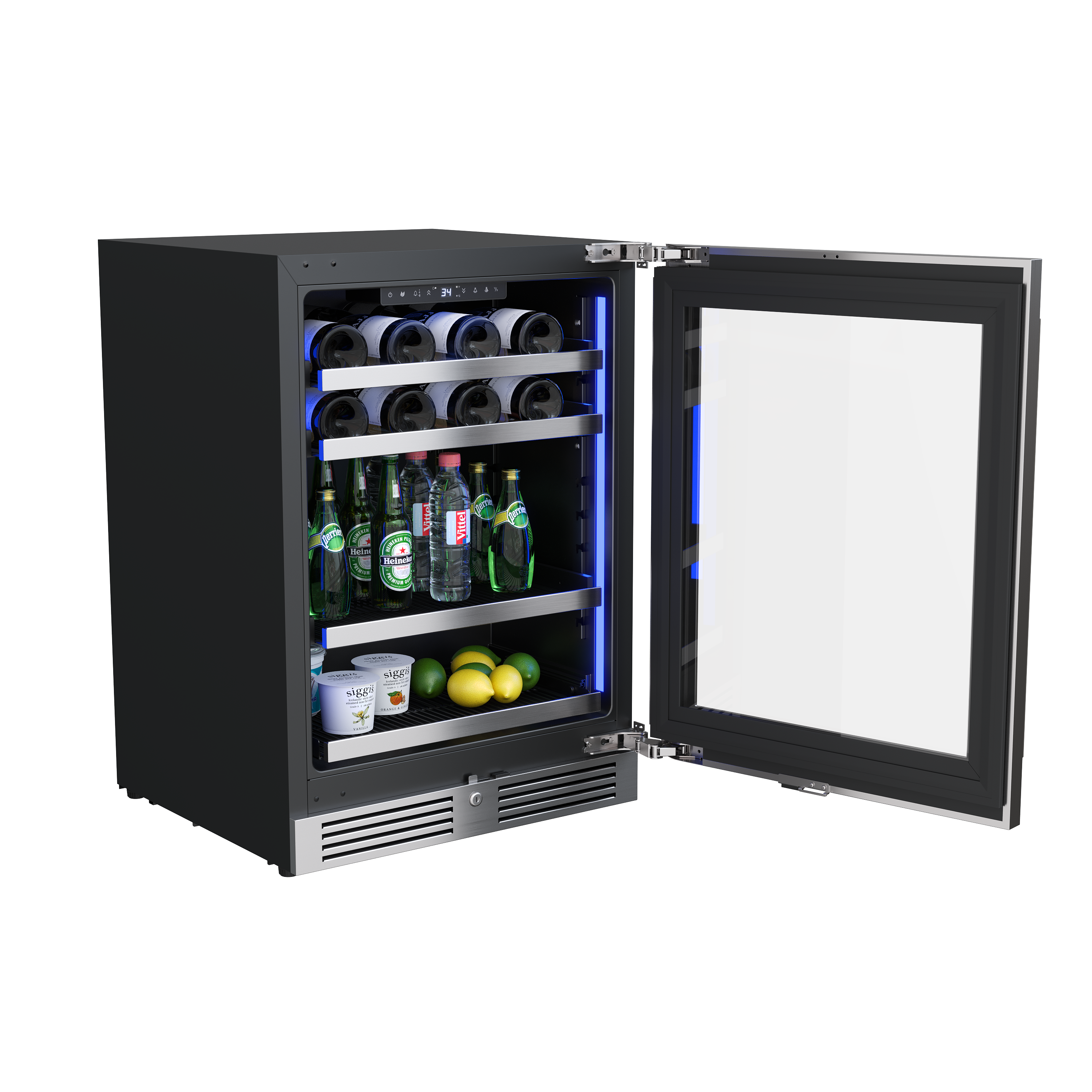 Avallon A2 24 UC Single Zone Wine and Beverage Cooler - Stainless Door 