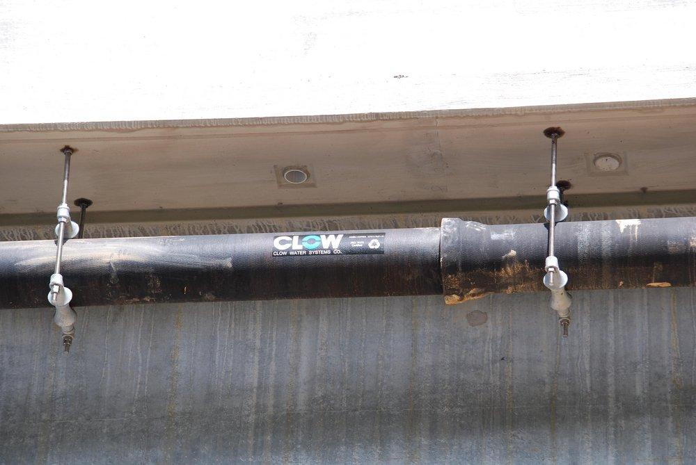 Atlantic States Cast Iron Pipe 20 ft. Slip 350# CL54 Ductile Iron Pipe with Cement-lined 