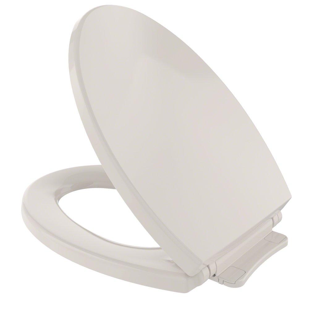 TOTO Sedona Beige Elongated Closed Front with Cover Toilet Seat 