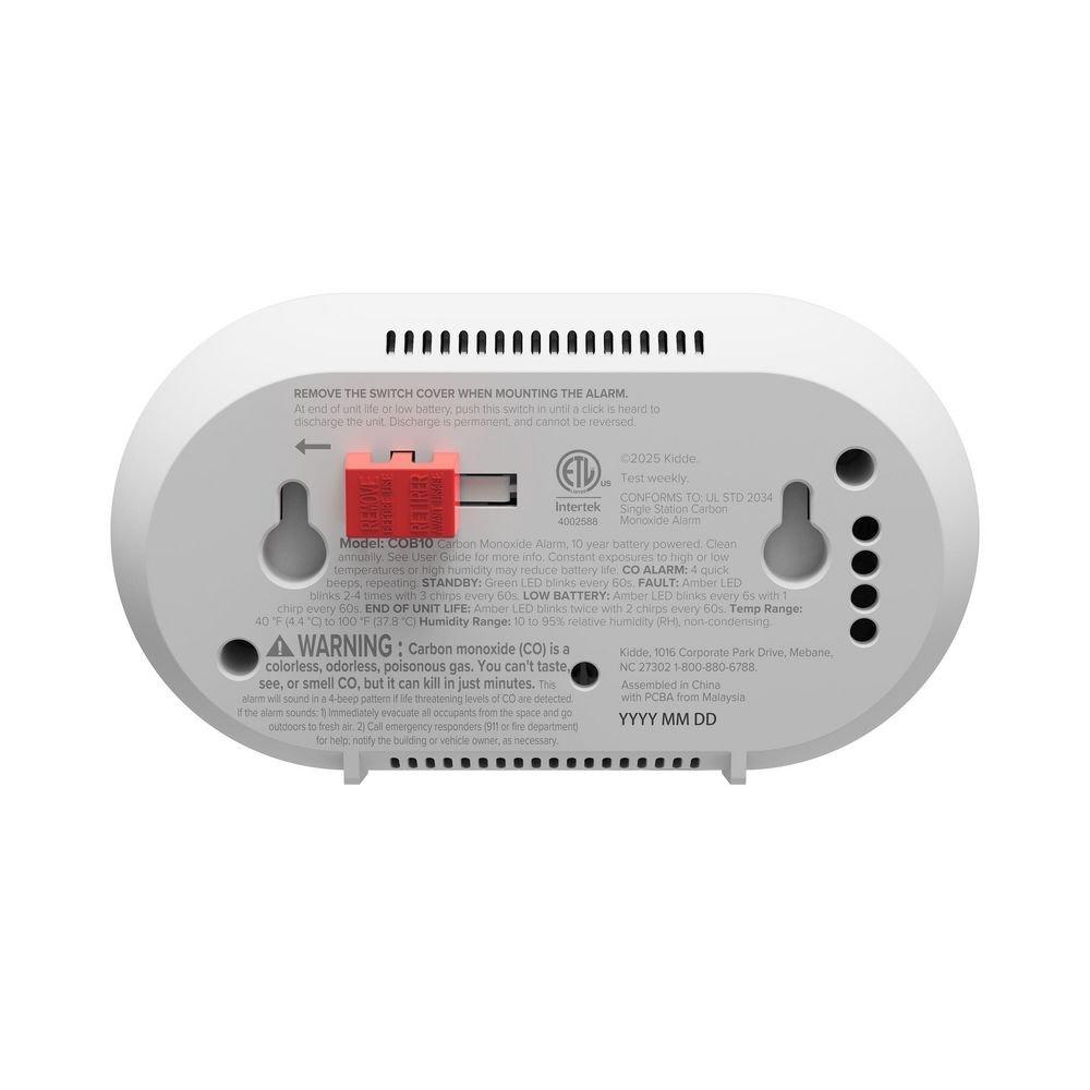 Carbon Monoxide Alarm10-year Battery Powered 