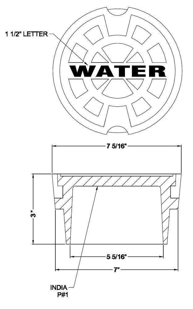 SIGMA Grey Valve Box Cover for Water 