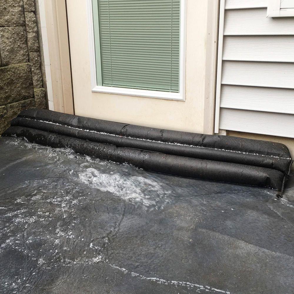 Duffel Bag Flood Barrier Kit, (4) 17 ft. Water-Activated Barriers 