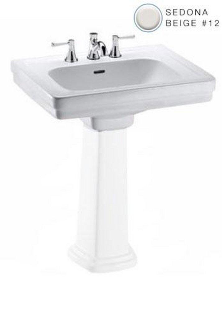 TOTO Sedona Beige Pedestal Bathroom Sink 