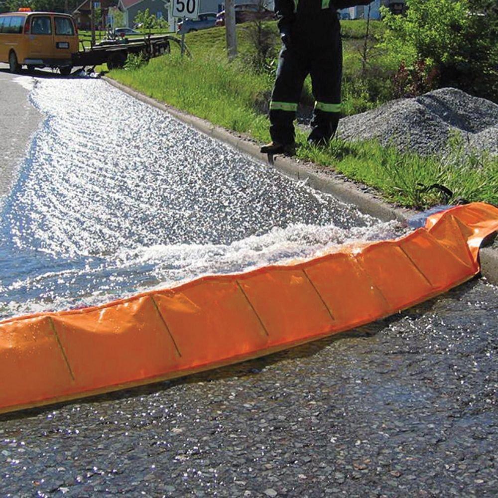 Water Force Self-Rising Portable Flood Barrier, 26.5 in. x 30 ft. 