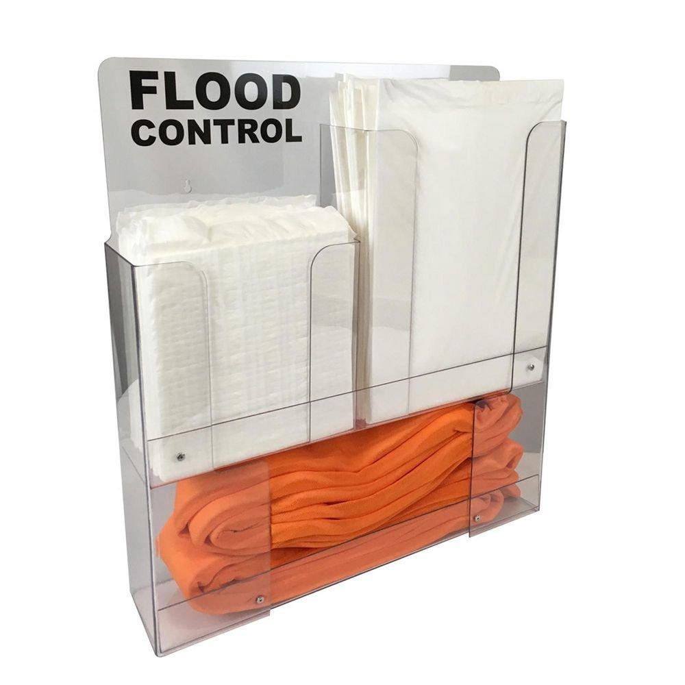 Wall Mount Flood Control Rack Kit with Drip Mats and Water Dams 