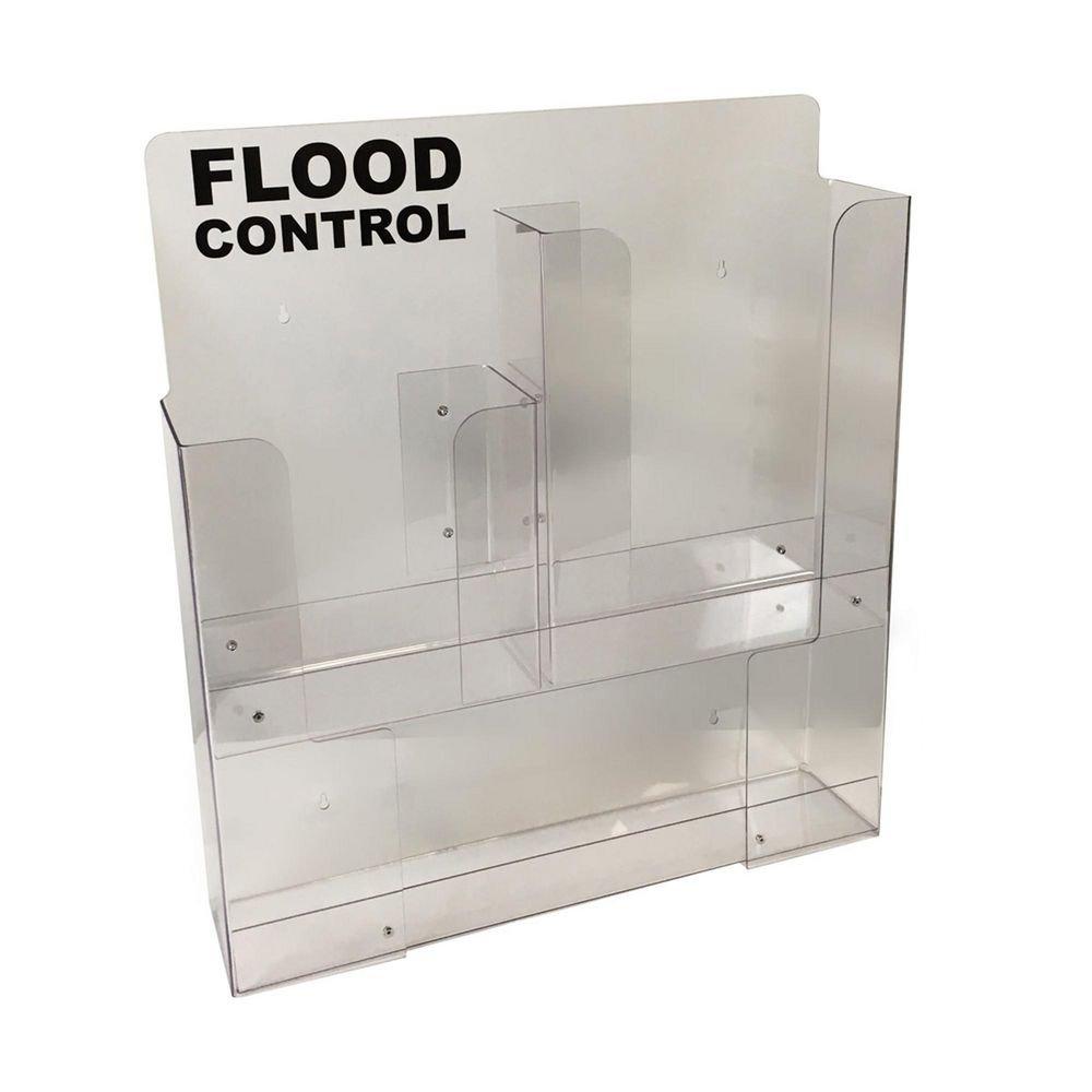 Wall Mount Flood Control Rack Kit with Drip Mats and Water Dams 