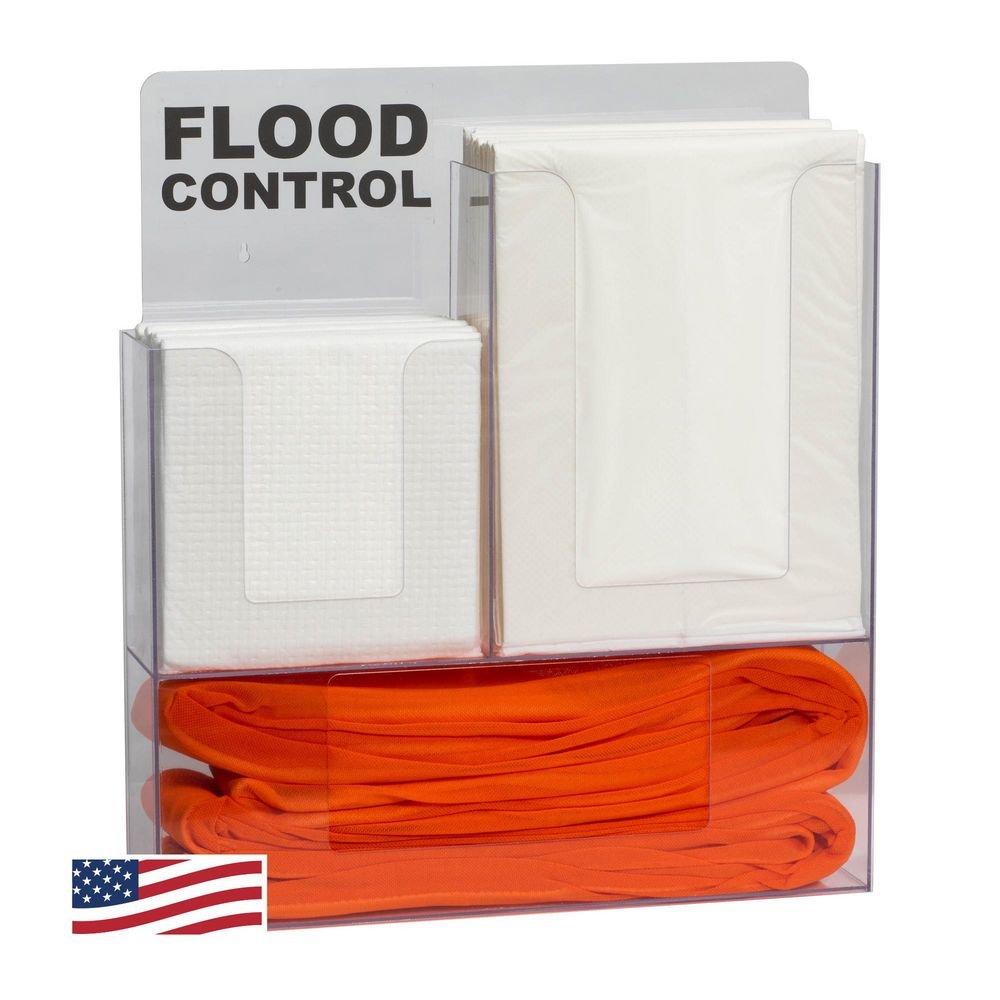 Wall Mount Flood Control Rack Kit with Drip Mats and Water Dams 
