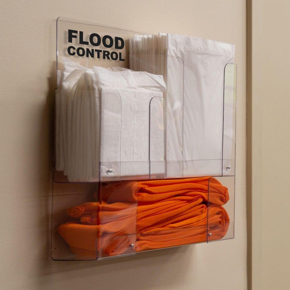 Wall Mount Flood Control Rack Kit with Drip Mats and Water Dams 