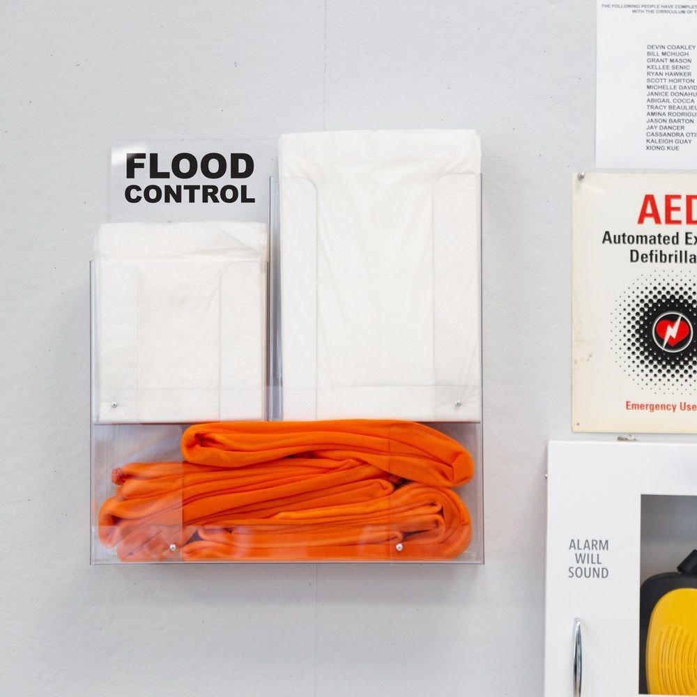 Wall Mount Flood Control Rack Kit with Drip Mats and Water Dams 