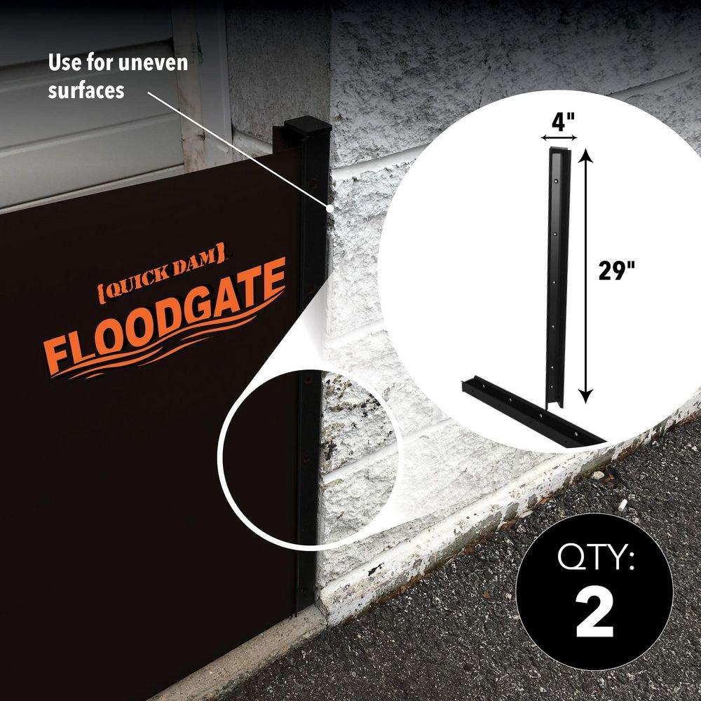 Flood Gate Side Rail Kit for Uneven Openings 