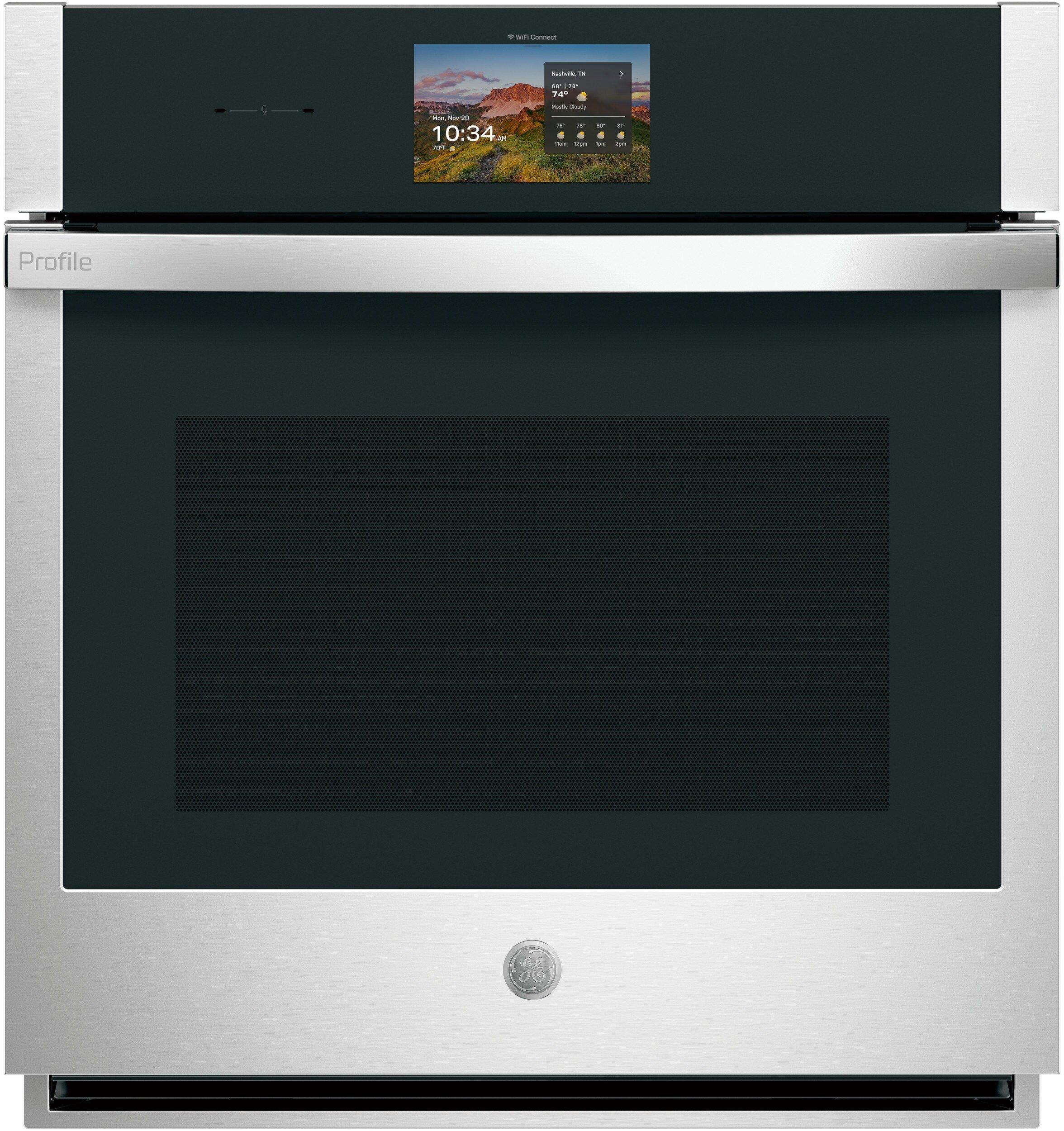 30"W Smart Built In Convection Single Wall Oven with Air Fry and No Pre-Heat in Stainless Steel 