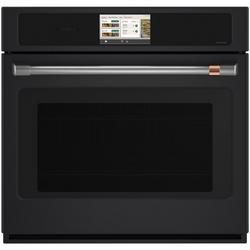 30"W Smart Electric 5 Cu Ft Single Drop Door Wall Oven with Air Fry, Convection, Cook Cam, and Sabbath Mode in Matte Black
