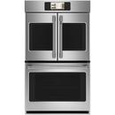 30" CAFE FRENCH DOOR DOUBLE WALL OVEN