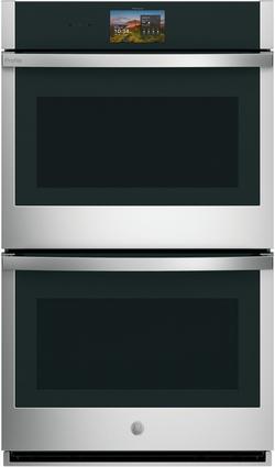 30"W Smart Built In Convection Double Wall Oven with Air Fry and Bluetooth Speaker in Stainless Steel