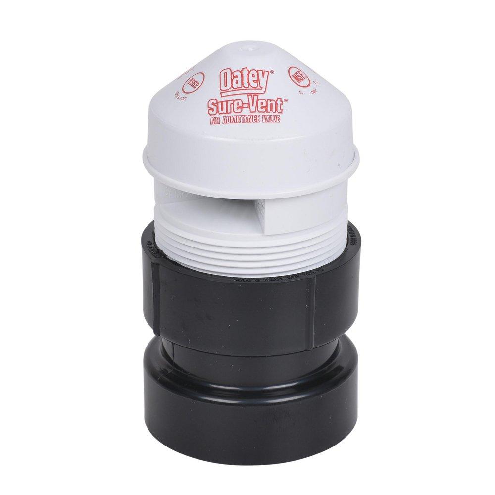 Oatey&reg; White Air Admittance Valve with ABS Adapter 