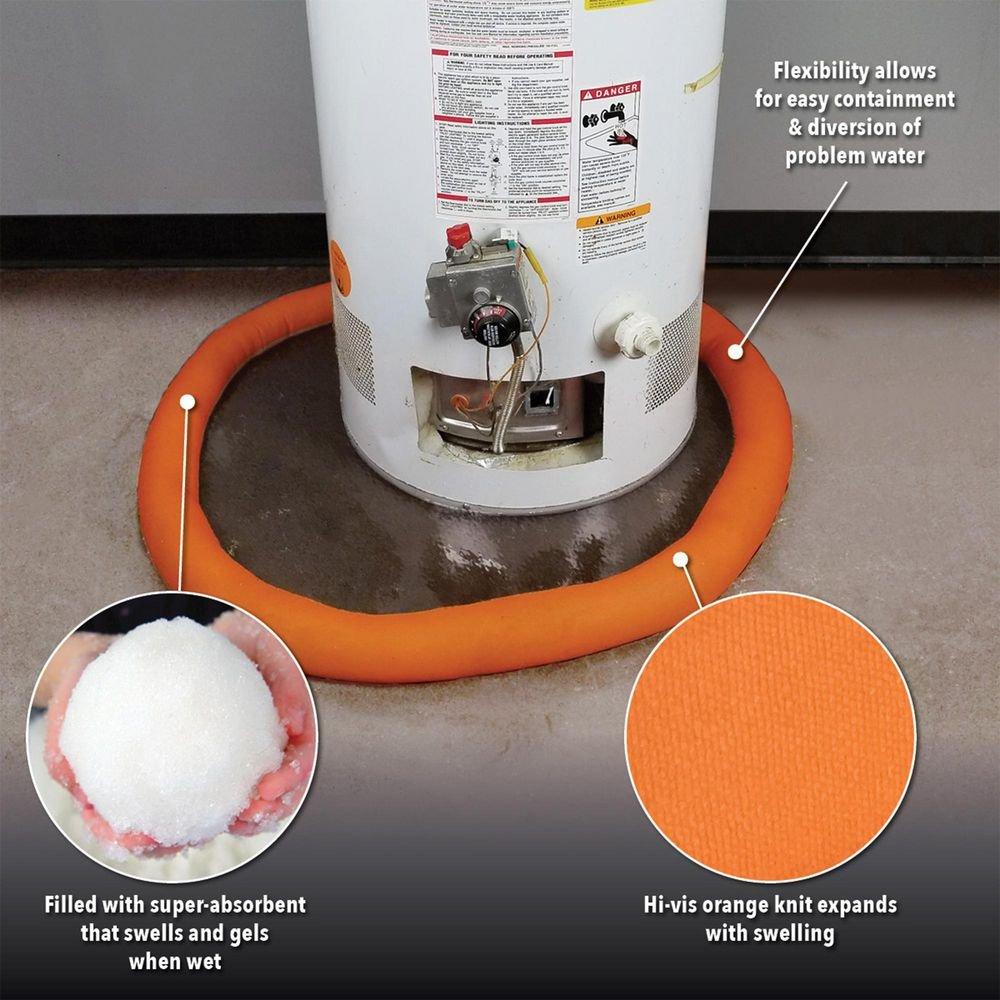 Indoor Water Dam for Spill & Leak Control, 2.5 in. x 8 ft. 