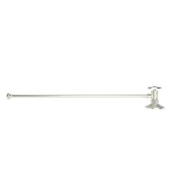 Toilet 1/2 in x 3/8 in. x 21-1/4 in. Supply Kit in Satin Nickel - PVD