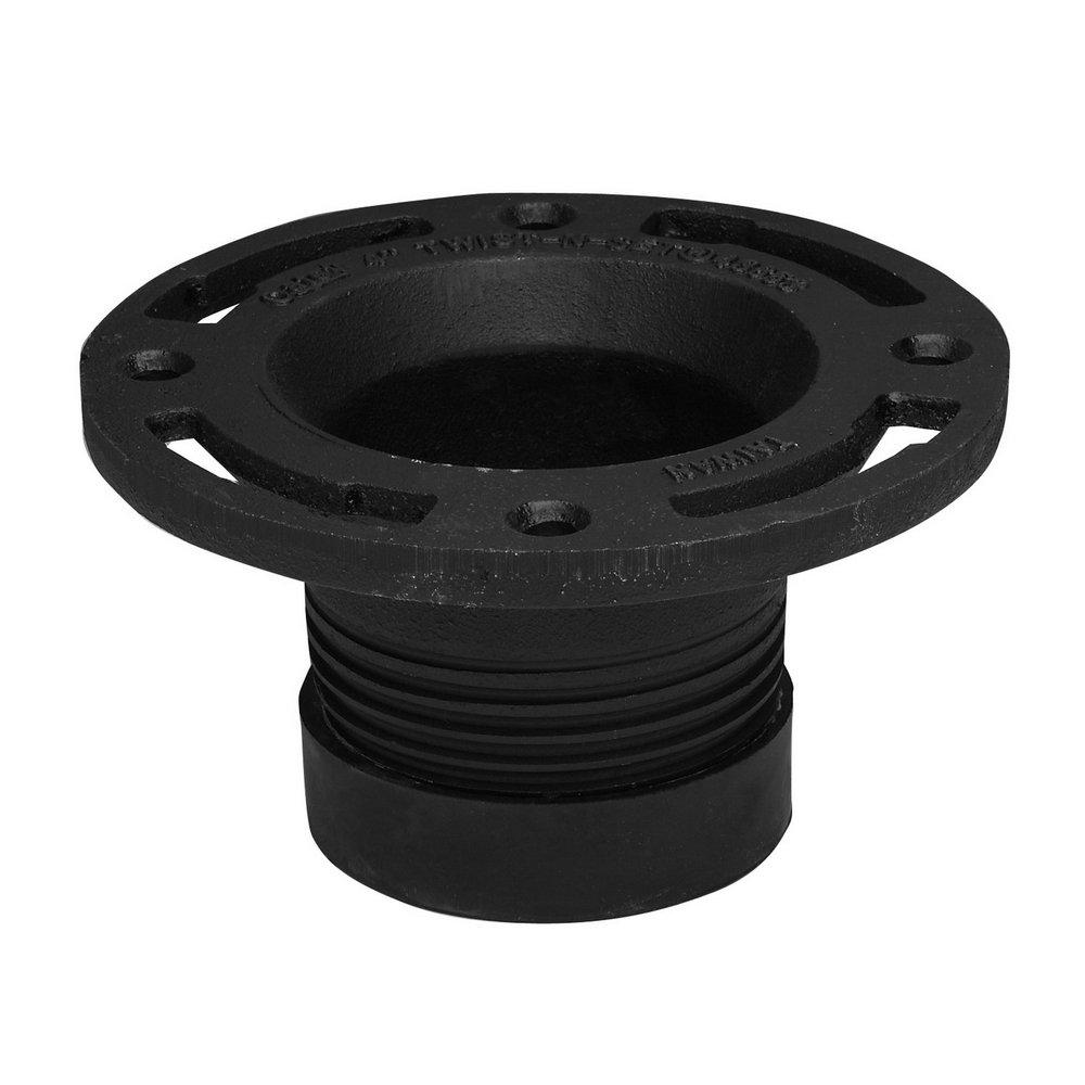 Oatey&reg; Black 4 Cast Iron Closet Flange 