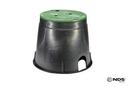10 in. Valve Box with Green Lid for Sewer