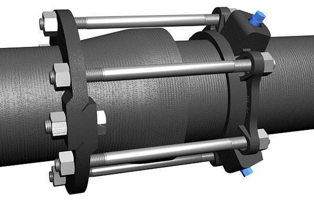 EBAA Iron Clamp Joint Restraint Ductile Iron Pipe and Push-On Joints Ductile Iron Restraint 