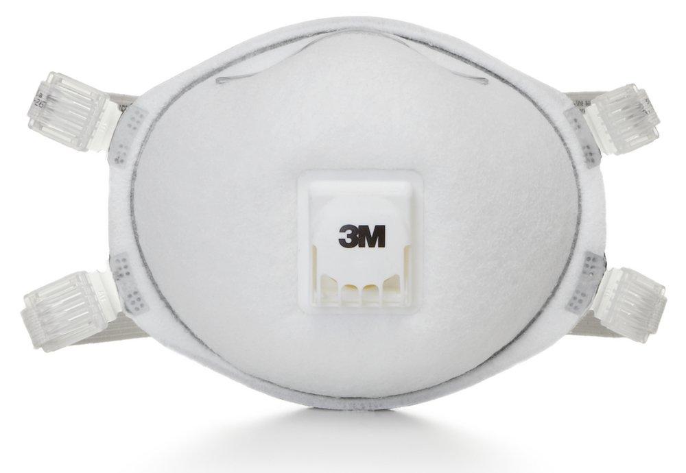 3M&trade; White N95 Particulate Respirator in White 