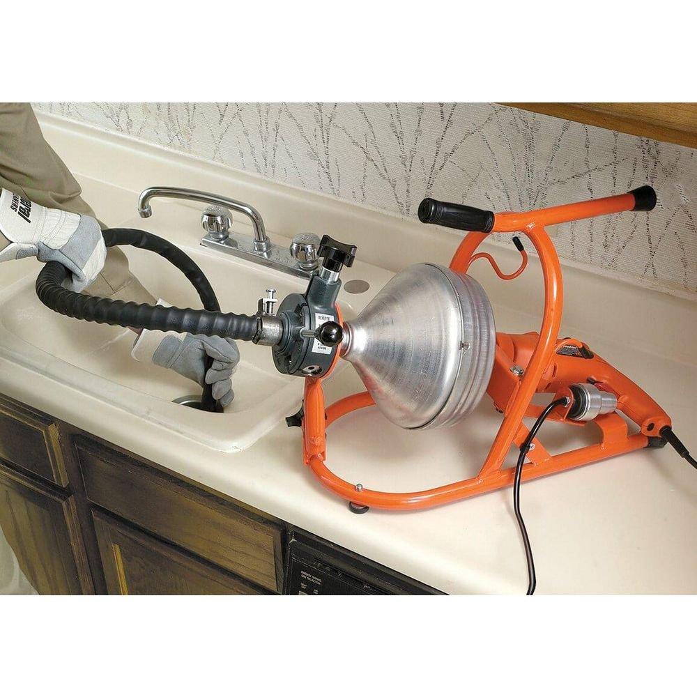 General Pipe Cleaners Silver Drain Rooter with Cutter Set 