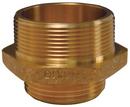 Dixon Valve & Coupling 3 in. MNPT x MNST Brass Double Hex Nipple 
