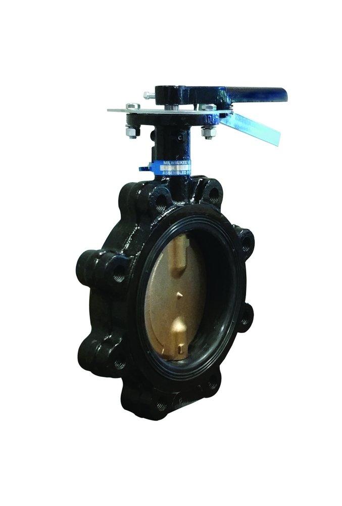 Milwaukee Valve Cast Iron Lug EPDM Lever Handle Butterfly Valve 