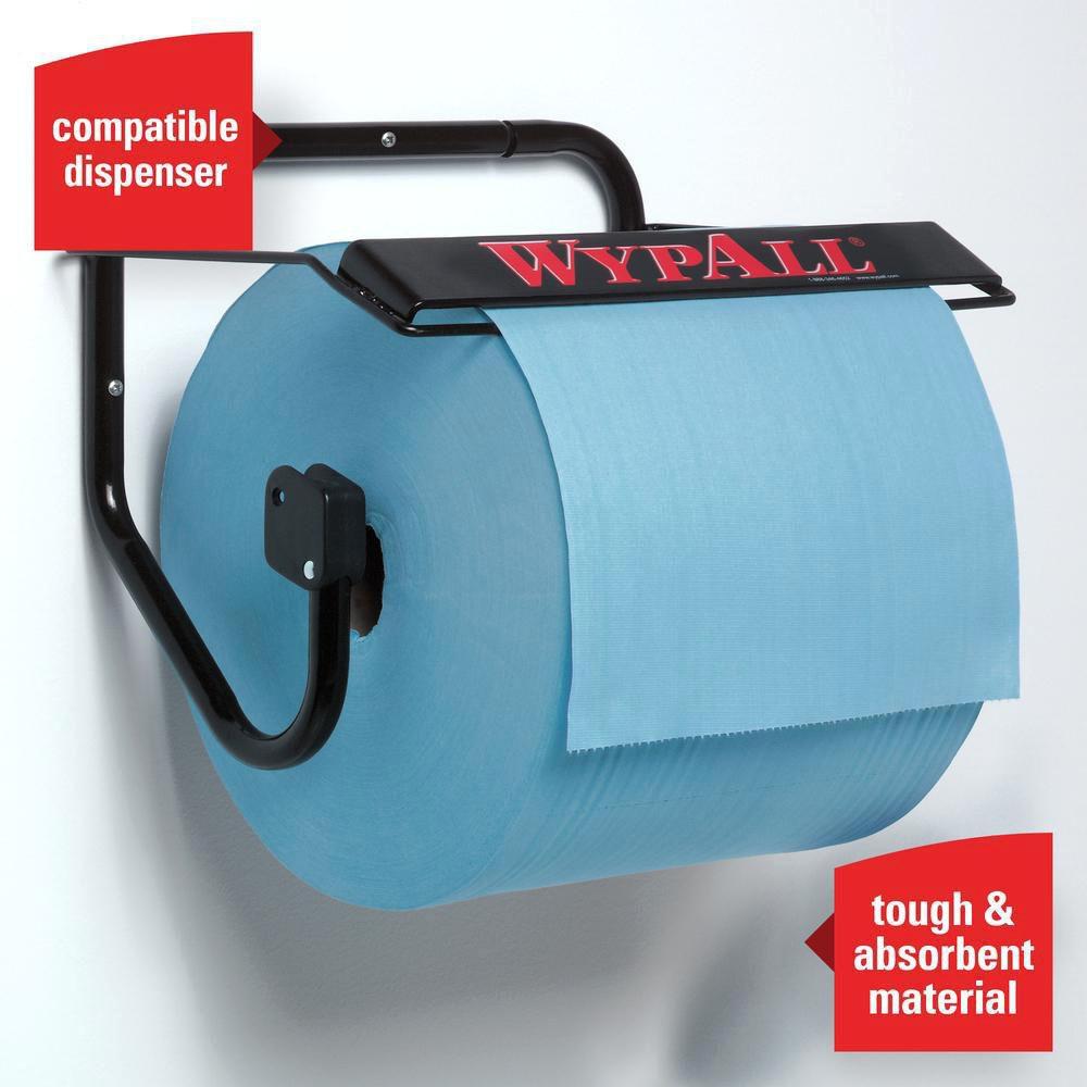 WypAll&reg; Blue Wipers Pewter Jumbo Roll in Blue 