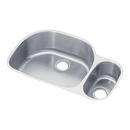 31-1/2 x 21-1/8 in. No Hole Stainless Steel Double Bowl Undermount Kitchen Sink in Lustrous Satin