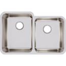 Elkay Lustrous Satin 31-1/4 x 20-1/2 in. No Hole Stainless Steel Double Bowl Undermount Kitchen Sink 