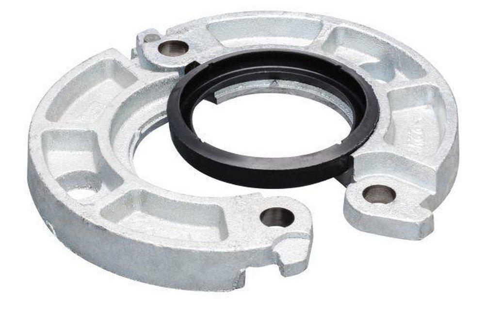 Victaulic Grooved x Flanged Hot Dipped Galvanized Ductile Iron Adapter with EPDM Gasket 