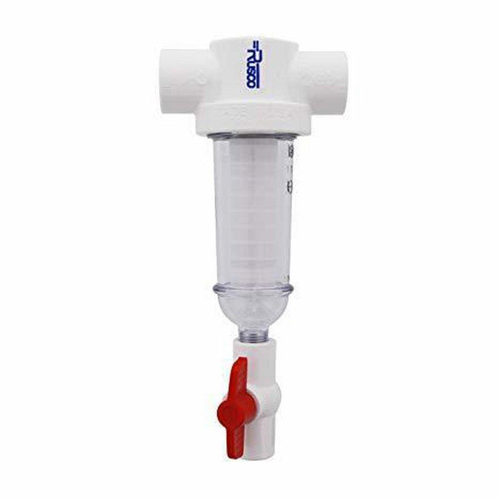 Rusco 100 Mesh Spin Water Filter with Flush Valve 