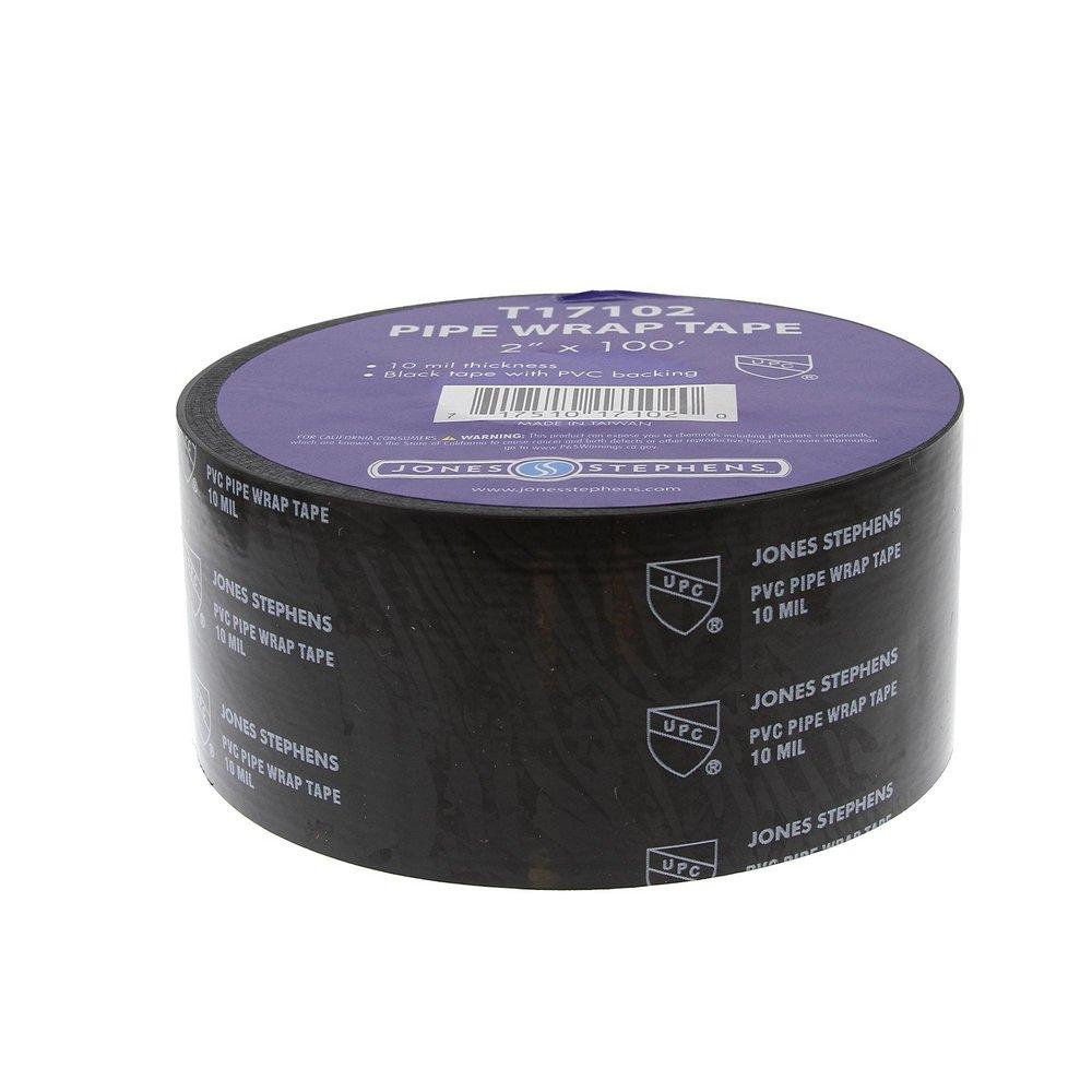 Jones Stephens Black 2 in. Pvc Pipe Wrap Tape 
