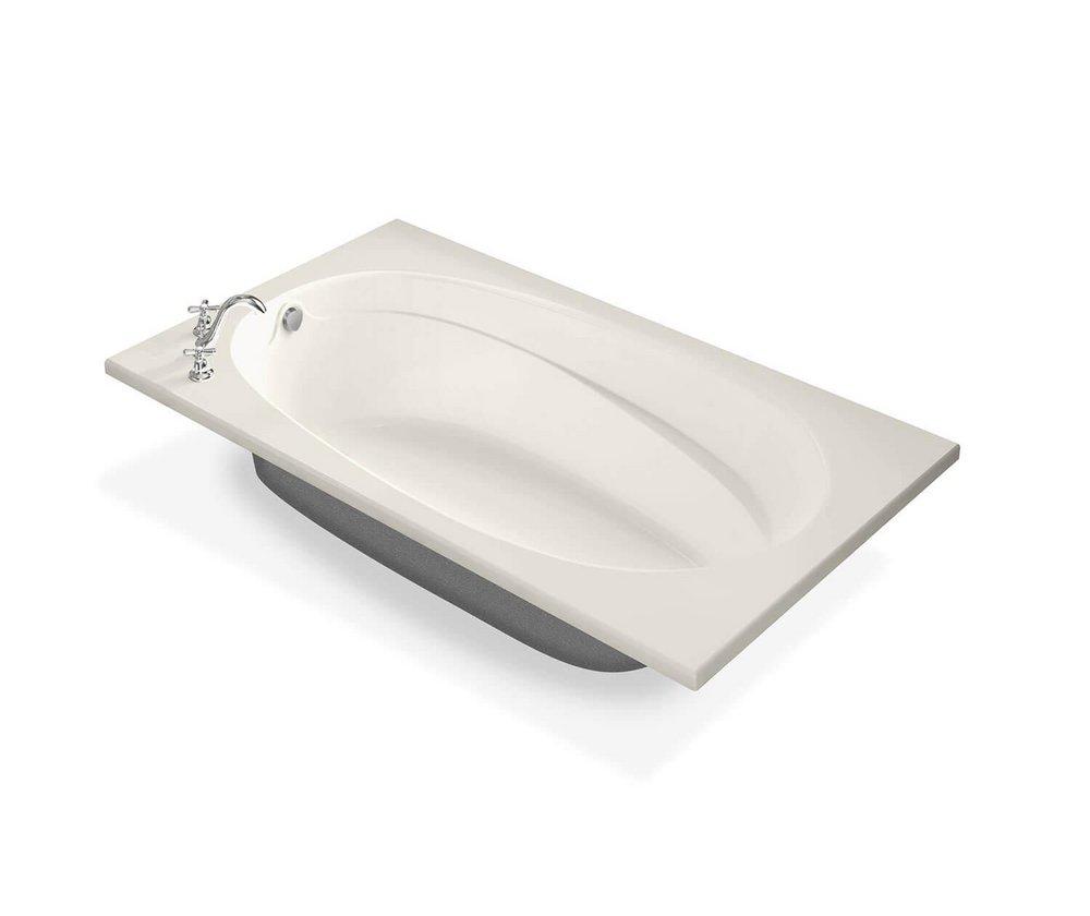 Biscuit 71-3/8 x 42 in. Whirlpool Drop-In Bathtub with End Drain 