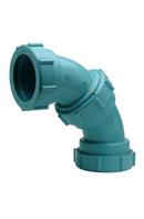 Zurn Corrosive Waste Drainage Threaded Acid Waste Straight and Long Sweep Schedule 40 Polypropylene 90 Degree Elbow 