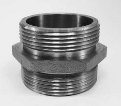 2 x 2-1/2 in. MNPT x MNST Brass Reducing Hex Nipple