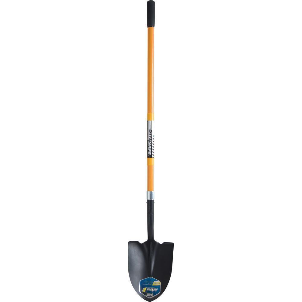 True Temper Long Handle Fiberglass Shovel Site Safe 